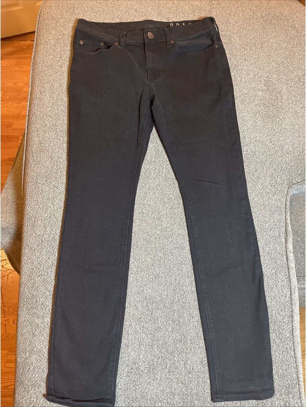 Bullhead Drakes Jeans Mens 31x32 Black Cotton Denim Skinny Leg Workwear Stretch